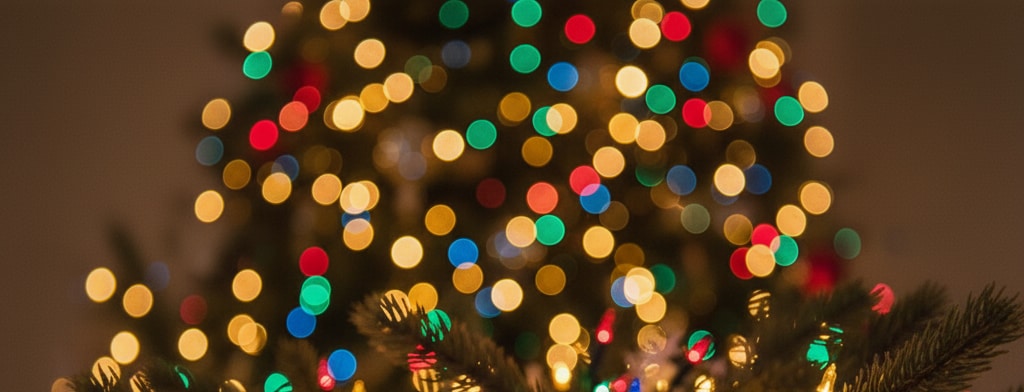 bokeh christmas lights Wilmington