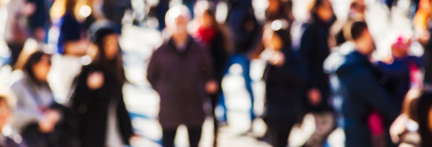 crowd walking Wilmington